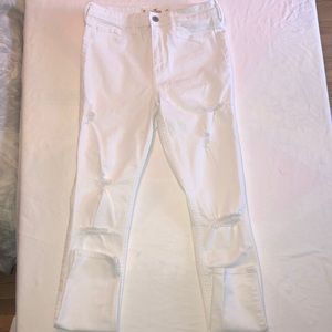 Hollister white jeans